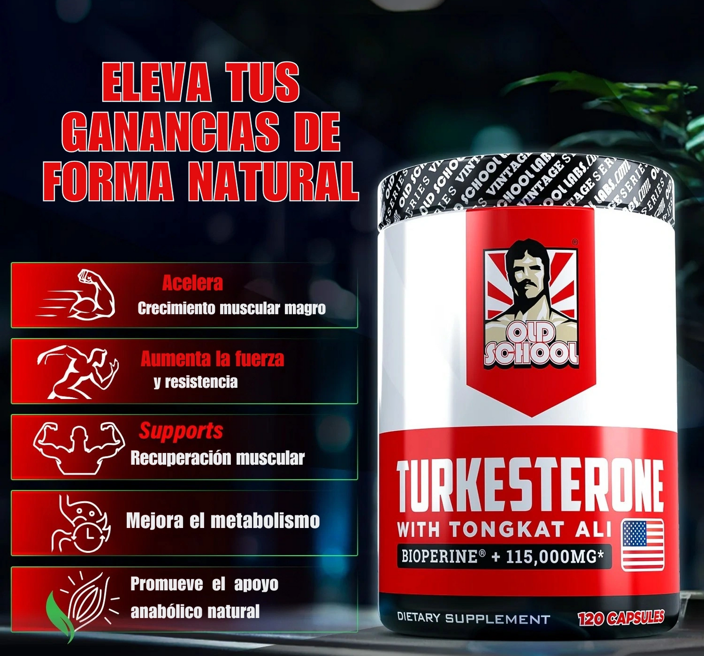 Potenciador Energía Masculina Turkesterone™