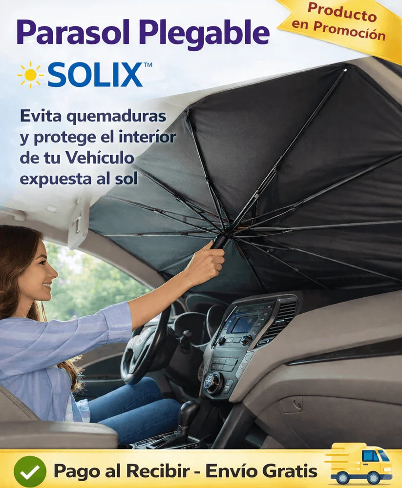 Solix™ - Parasol Retráctil para Carro