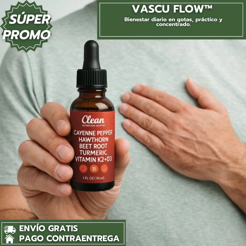 VascuGlow™ – Gotas Naturales para Rendimiento Masculino