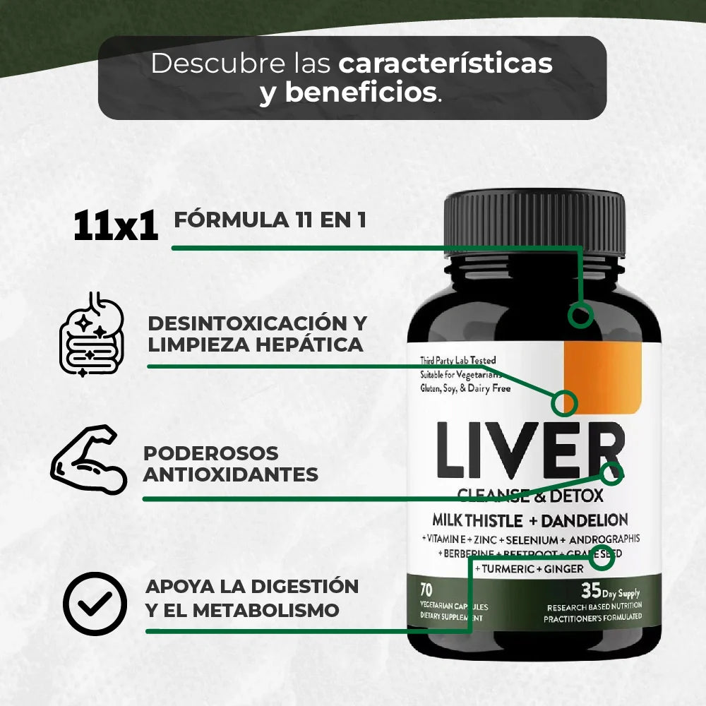 Cápsulas Naturales Herbolarias - LiverCleanse™