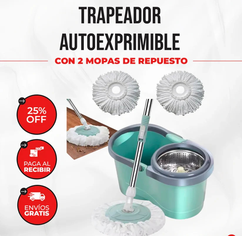 Trapeador Con Balde Giratorio