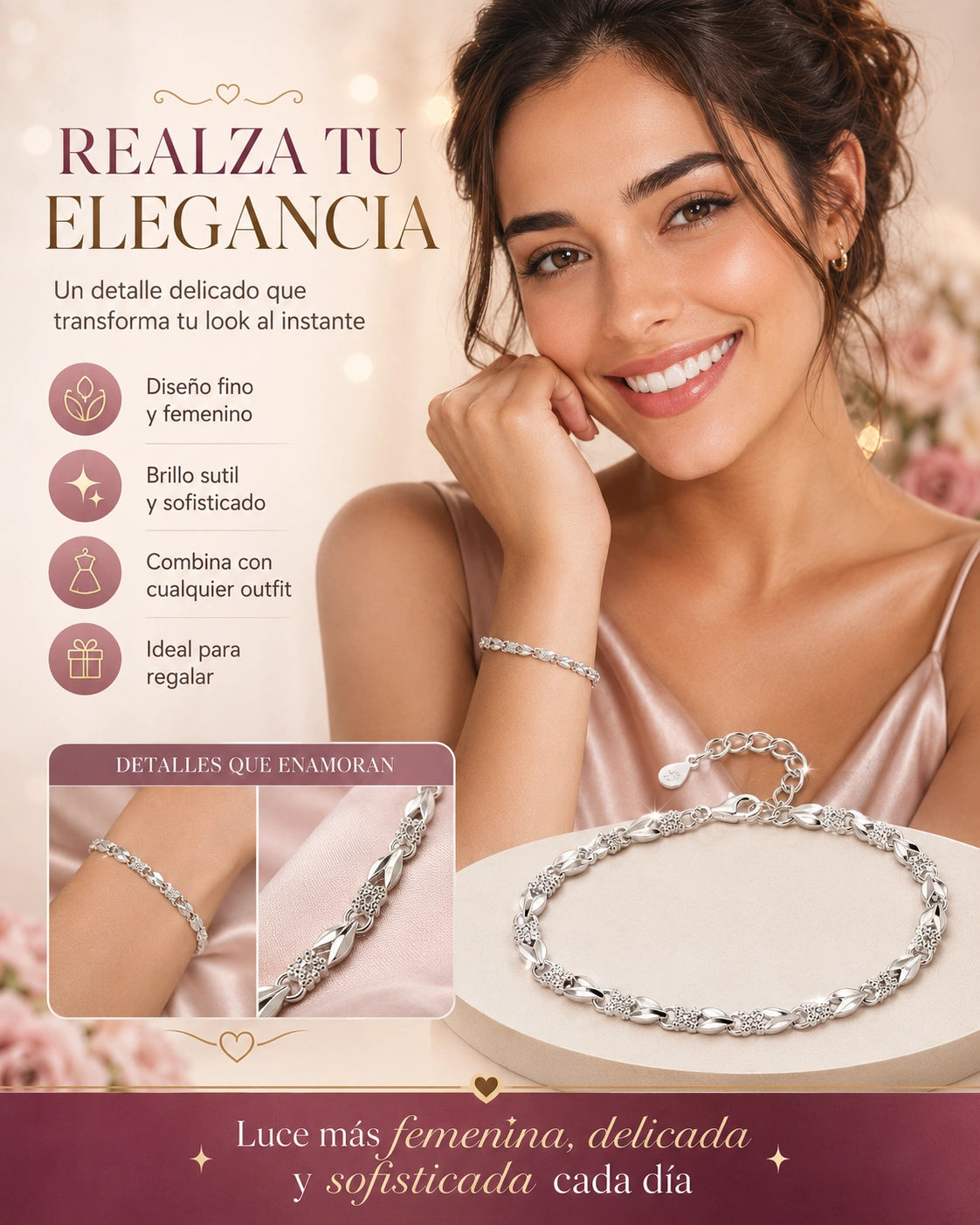 Pulsera Plata Premium