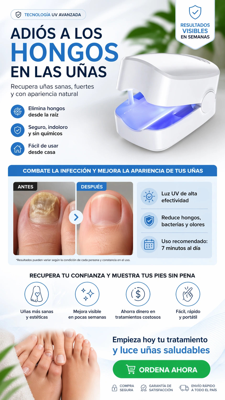 Reparador Láser para Uñas