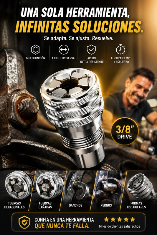 Llave Hexagonal Universal 3/8