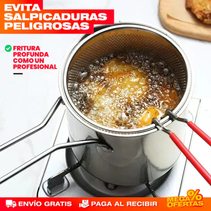 Olla Profesional para Freir Antisalpicadura - MealPRO™