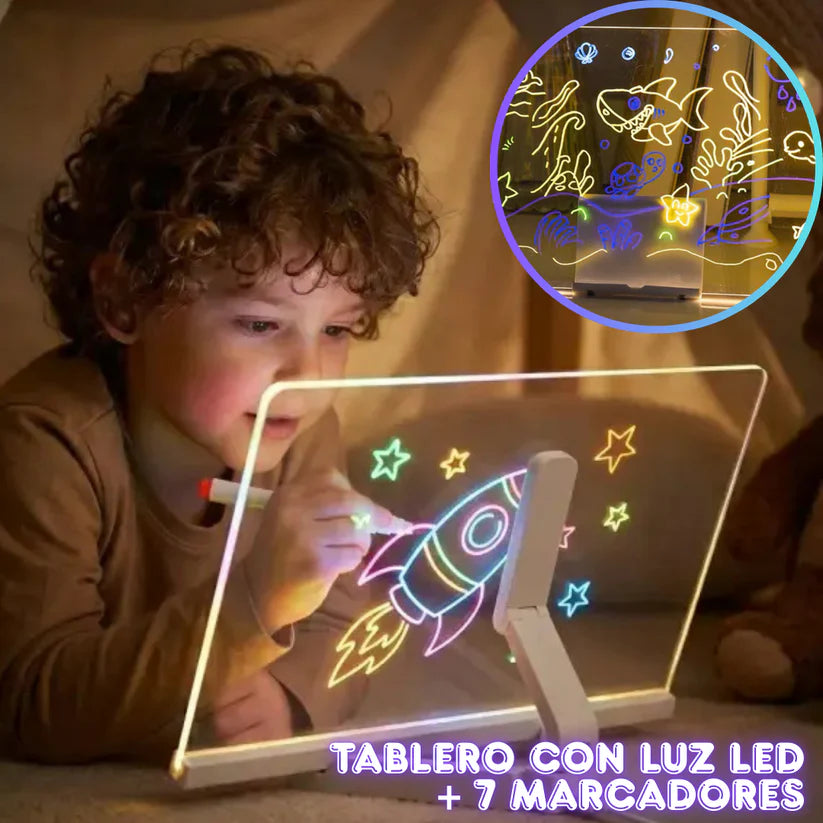 Tablero 3D de Neón