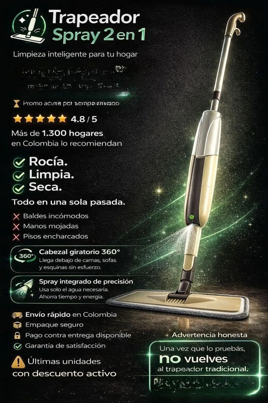 Trapeador Con Rociador Spray